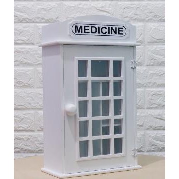 KOTAK P3k KAYU TEMPAT OBAT LEMARI OBAT GANTUNG DINDING GT