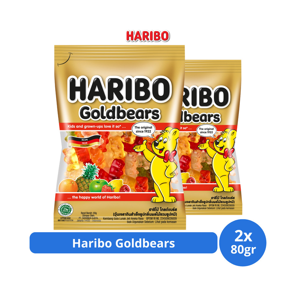 

Haribo Goldbears 80gr x 2 pcs