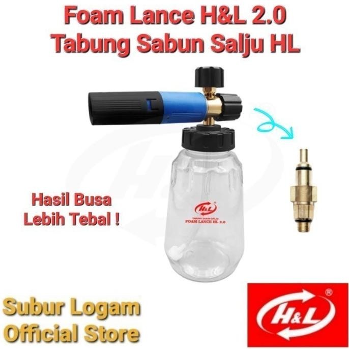 :>:>:>:>] Foam Lance H&L 2.0 untuk Mollar Q8 Tabung Botol Sabun Salju Snow Wash