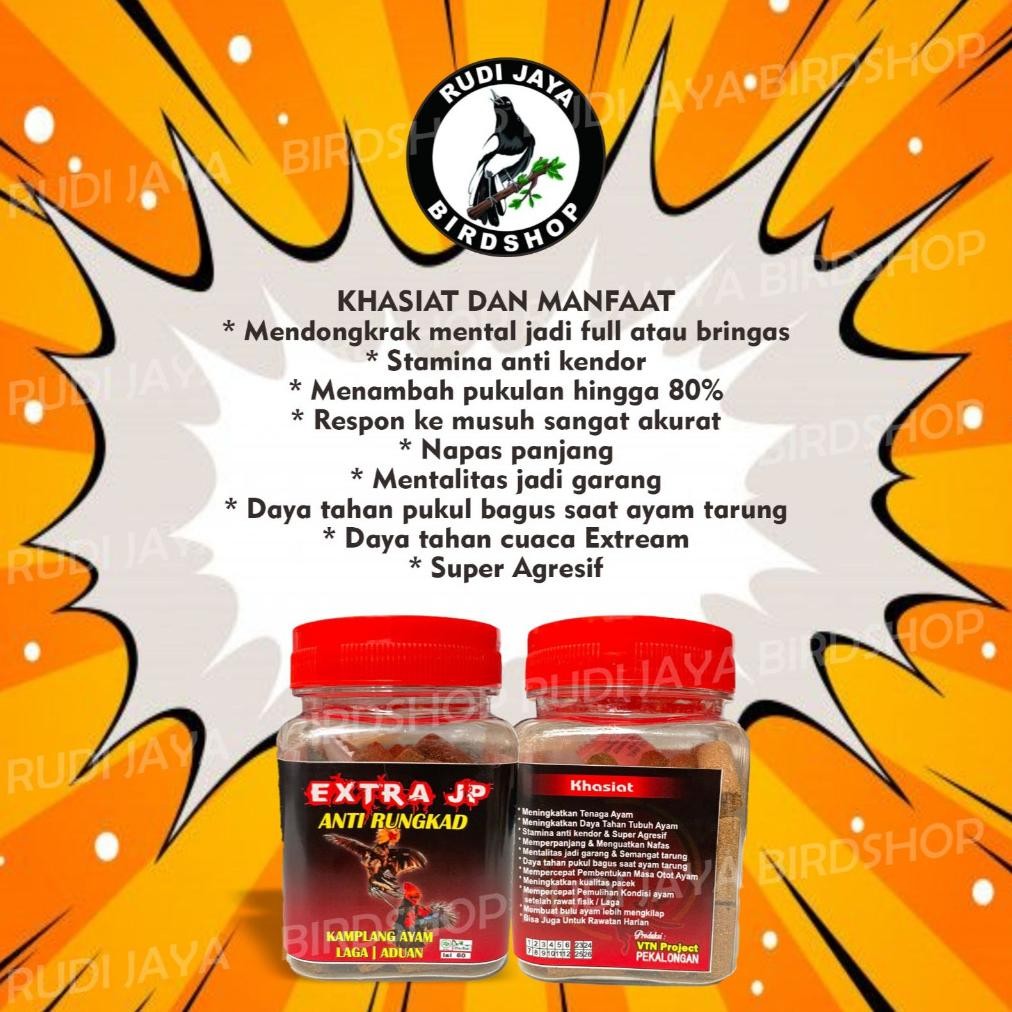 et-12 EXTRA JP KAMPLANG AYAM ANTI RUNGKAD 1 BOTOL ISI 60 BOLUS KUALITAS DIJAMIN MANJUR ASLI JAMU HER