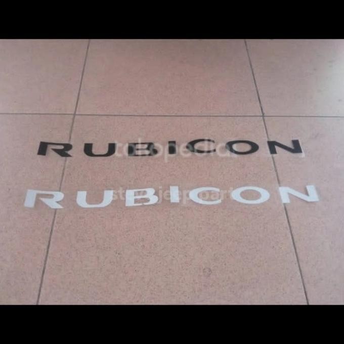 

Promo sticker stiker tulisan RUBICON COD