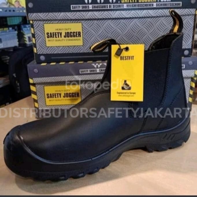 Sepatu Safety Jogger Best Fit Black 100% Kulit Berkualitas New Stok