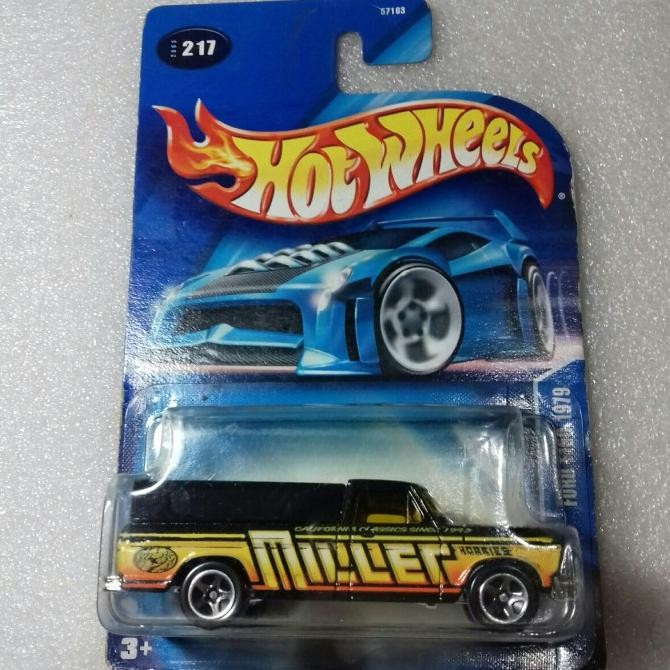 Hot Wheels Ford F-150 1979. Blue Card Tahun 2003. Tampo Miller Hobbies