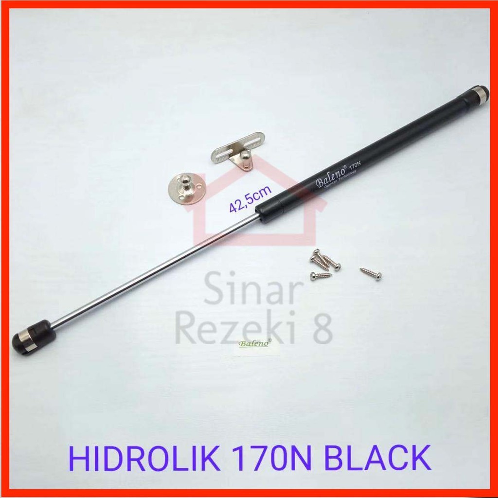Berkualitas Hidrolik Baleno Gas Spring 170 N 17 Kg 40 Cm Baleno / Pintu Buka Atas Lemari Dapur