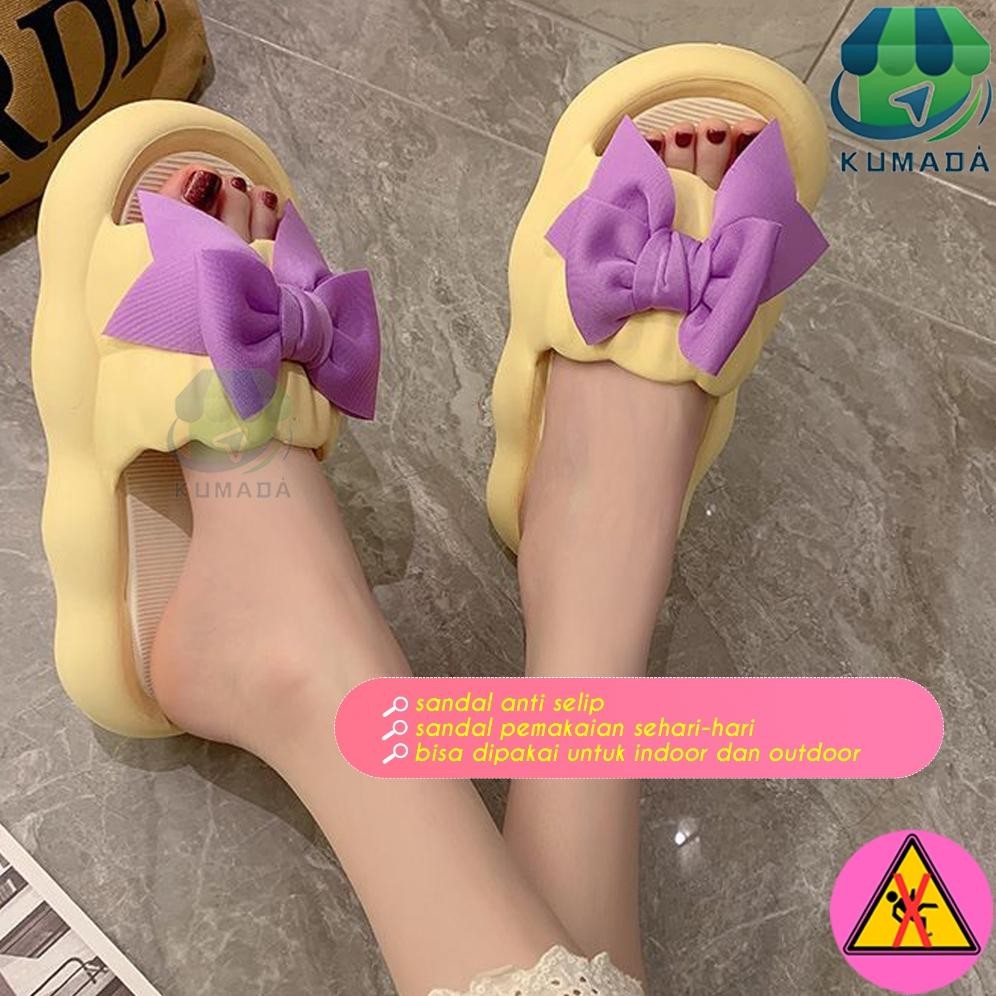 Sandal Slip On Wanita Dewasa Sandal Selop Sandal Karet Wanita Karakter Pita Anti Slip