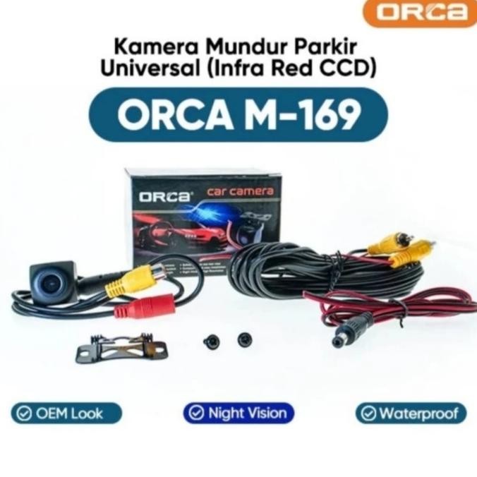Promo kamera parkir mundur orca m-169 infra red ccd night vision COD