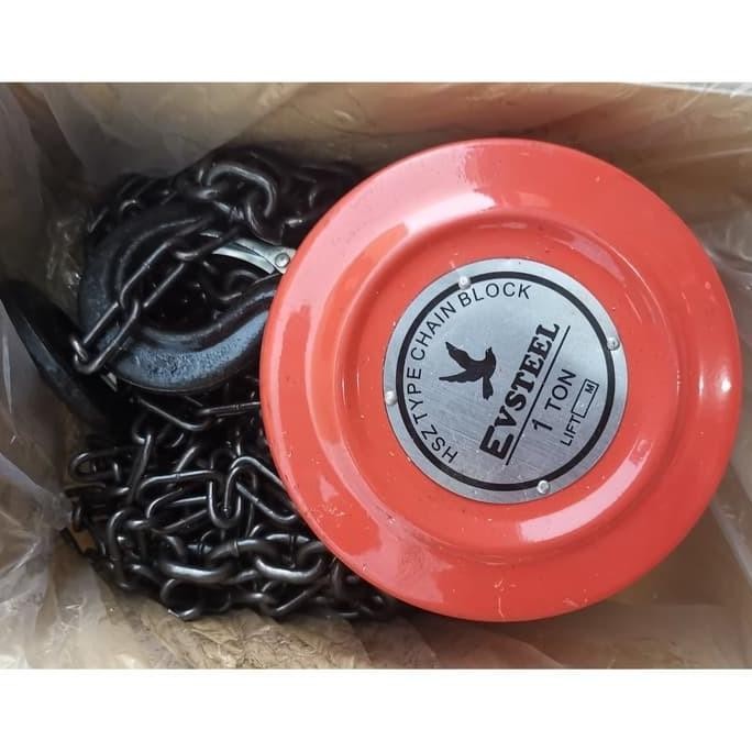 CHAIN BLOCK 1 TON 3 METER TAKEL KATROL KEREKAN 1 TON 3 METER