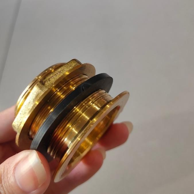 Terjangkau Nepel Kuningan Profil Drat Tandon 1" Inch Mur Mor Drat Kuningan Tandon