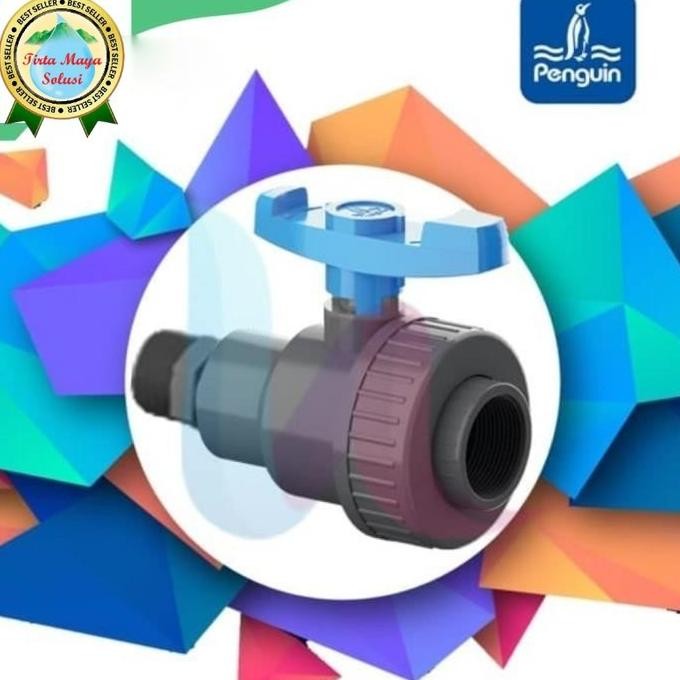 Miliki Stop Kran Toren Penguin 1Inch Drat Luar Dalam. Ballvalave Toren 1 Inch