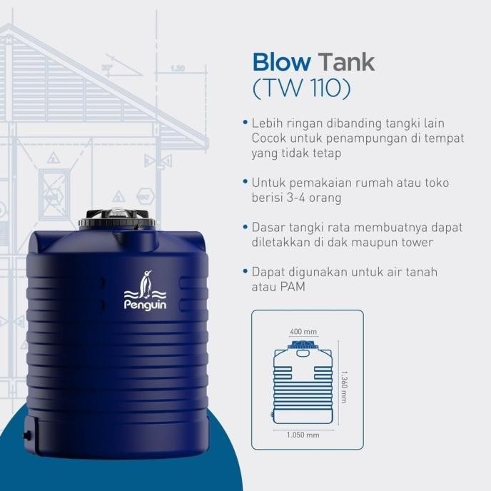 Diskon Tangki Air Penguin Toren Air Penguin 1000 Liter Tw 110