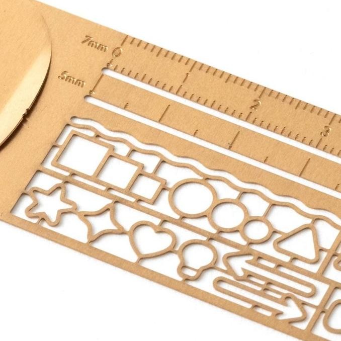 

Midori Clip Ruler Copper | Penggaris Stencil Midori