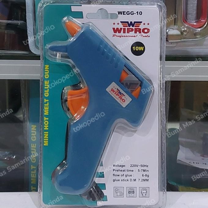 =+=+=+] WIPRO GLUE GUN ELECTRIC WEGG-10 10W / GLUE GUN LISTRIK WIPRO KECIL 10W