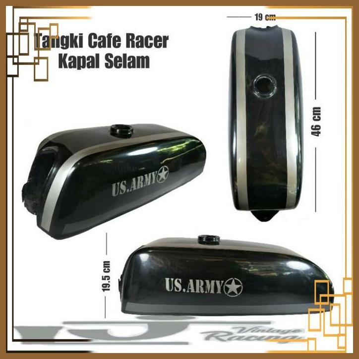 [LJM] TANGKI CUSTOM CAFE RACER MODEL KAPAL SELAM