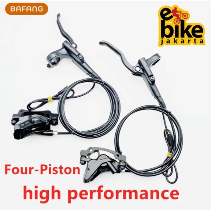 Ebrake Rem Hydraulic Hidrolik 4 Piston Bafang Bbs01 Bbs02 Bbs02B Bbshd