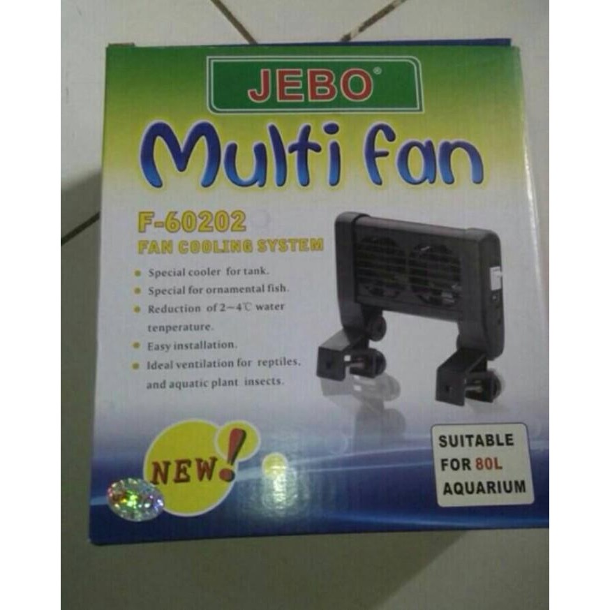 Aquarium Aquascape Jebo Mini Fan 2 Kipas Original Dan Terpercaya