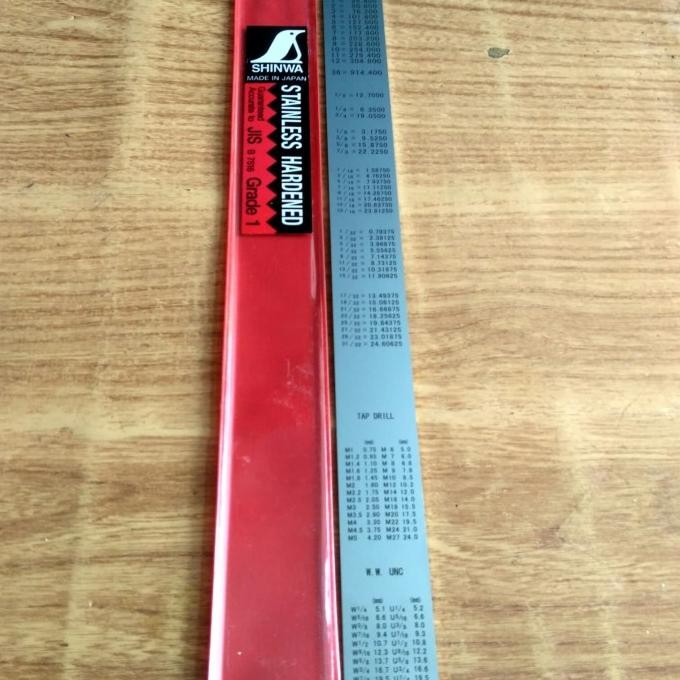 

Bisa Grab! Shinwa Penggaris 30Cm Stainless Hardened Grade 1 Japan 30Cm & 12Inch