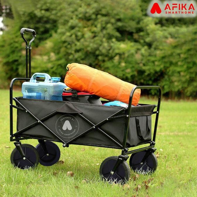 Troli Barang Lipat Gerobak Angkut Barang Camp Wagon 600D Oxford