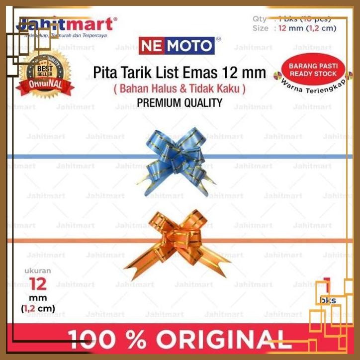 

[JTM] PITA TARIK LIST EMAS 12 MM (1,2 CM)