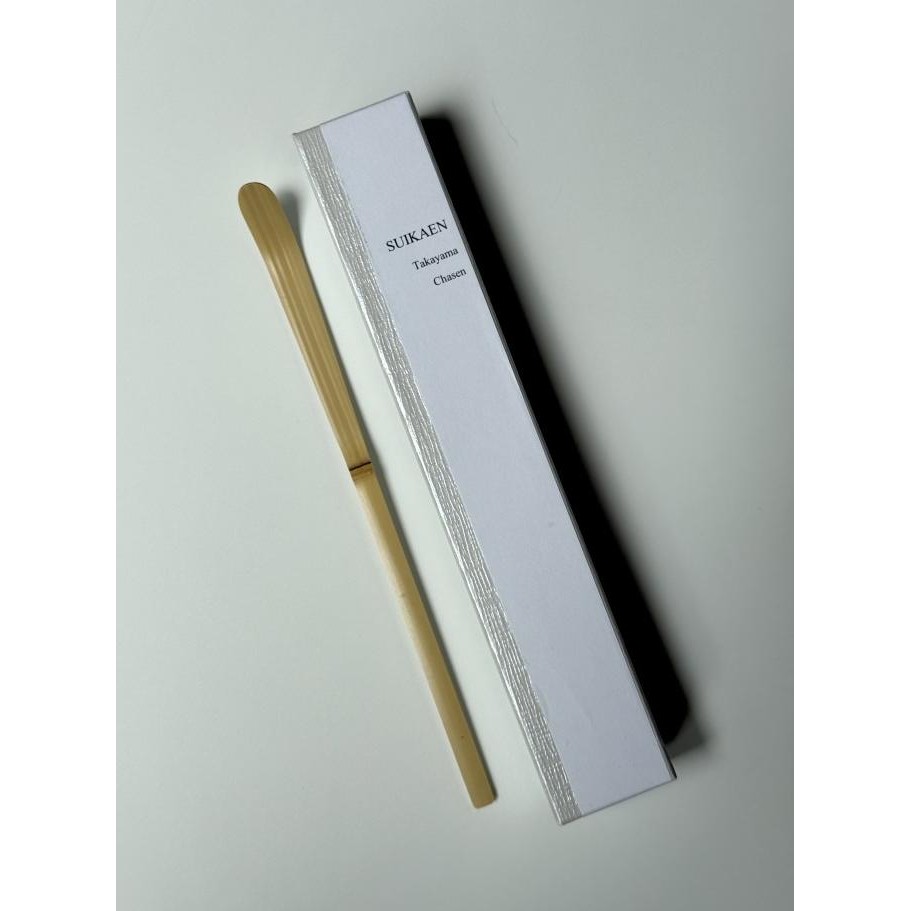 Murah Artisan Matcha Shiratake Chashaku With Vallecula -(23) Suikaen Takayama Chasen Japan