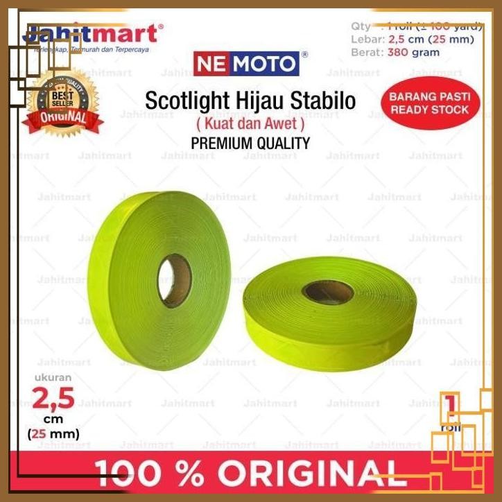 

[JTM] SCOTLIGHT HIJAU STABILO 2,5 CM (25 MM)