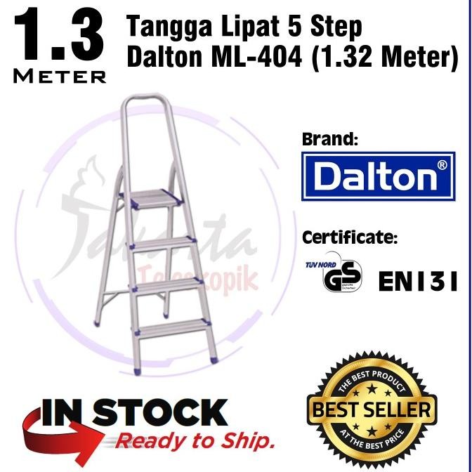 Tangga Lipat Alumunium 4 Step Dalton ML-404 1,3 Meter - Tinggi 1.3 M