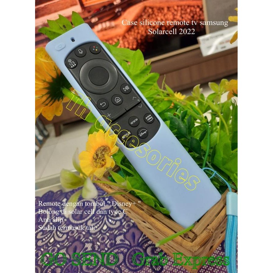 Case silicone remote tv samsung solarcell BU8000 Series & Qled tv murah