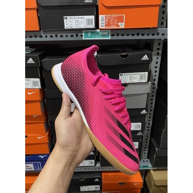 Sepatu Futsal Adidas X Ghosted.3 IN Pink Black FW6938 Original BNIB