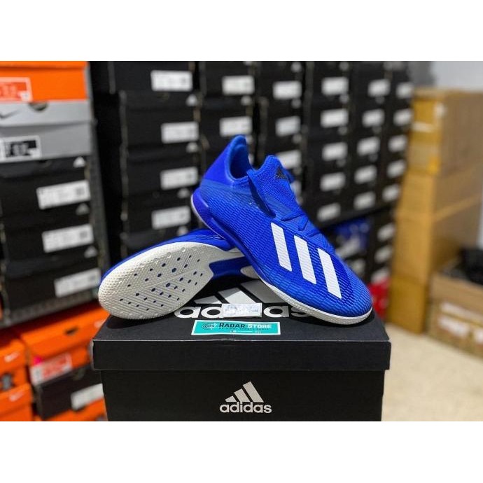 Sepatu Futsal Adidas X 19.3 IN Blue White EG7154 Original BNIB