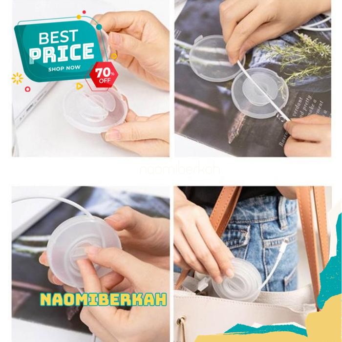 

TERMURAH BOX CASE KOTAK KABEL PUTAR BULAT ORGANIZER PERAPIH CABLE DATA EARPHONE BY NAOMI BERKAH !!