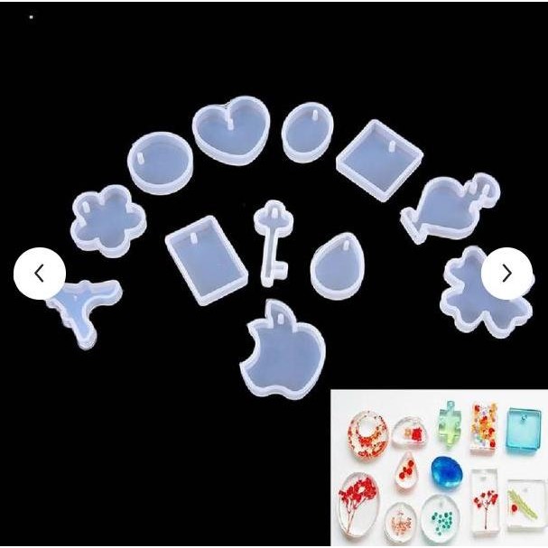 

LovelyCraftStore | A01 ~ Cetakan resin epoxy silicone mold Seri 1~7 cetakan pendant for Resin, Jewellery, Clay, Cake Decoration murah