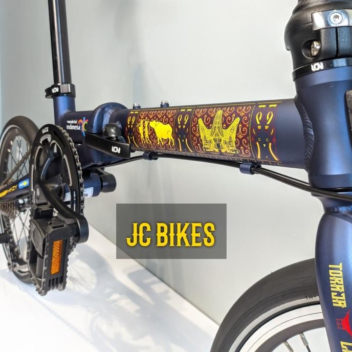 Sepeda Lipat Element Camp Hazy 9s Sulawesi TORAJA 16in Alloy Jangkrik murah