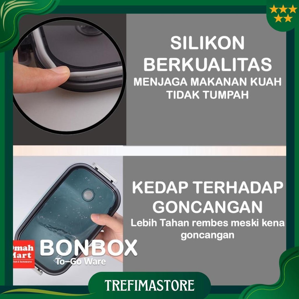 Lunch Box Kotak Bekal Makan Susun Set Tas Bekal Makanan Anak Dewasa Anti Tumpah Sekat Promo 4.4