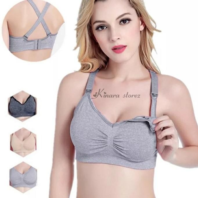 Best Item!, Bra Menyusui Nursing Seamless Bh Nyusu Tanpa Kawat Hamil Maternity