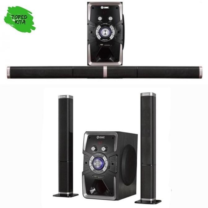 Soundbar With Woofer GMC-885U 2in1 | Speaker home theater subwoofer GMC885U multimedia ENC