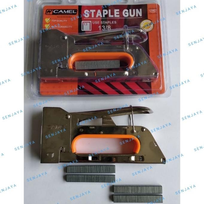 

Staple gun camel heavy duty Staples stapler tembak hekter tracker jok KALI