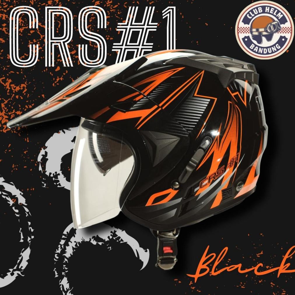 KU09 Helm Cross Dewasa SNI WTO Unisex Cowo Cewe - WTO Pro Sight CROSS - Club Helm Bandung Berkualita