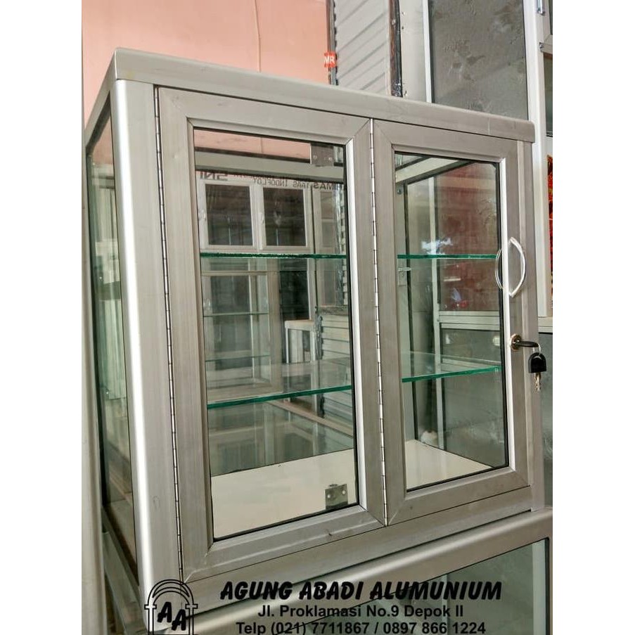 Etalase Kaca Kotak Roko Custom KOKO