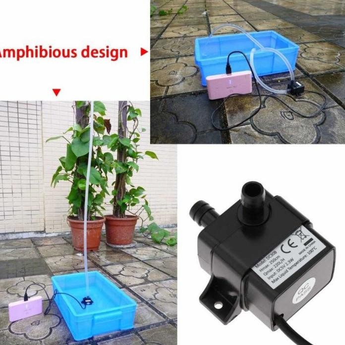 Pompa Air Celup Mini Aquairium Usb 5V - Pompa Air Subersible Serbaguna Best Seller