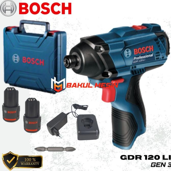 Promo Impack Driver 12V Gdr 120 Li Bosch Gdr120Li Cordless Bor Obeng