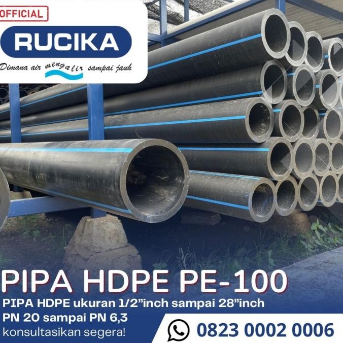 Pipa Hdpe Rucika 4 Inch Roll - Rucika Hdpe 4 Inch Batangan Murah