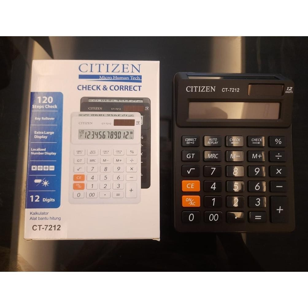 

EVY-510 CITI.ZEN CT-7212 Calculator 2 Display Layar LCD / Kalkulator 12 Digits CT7212 Sale