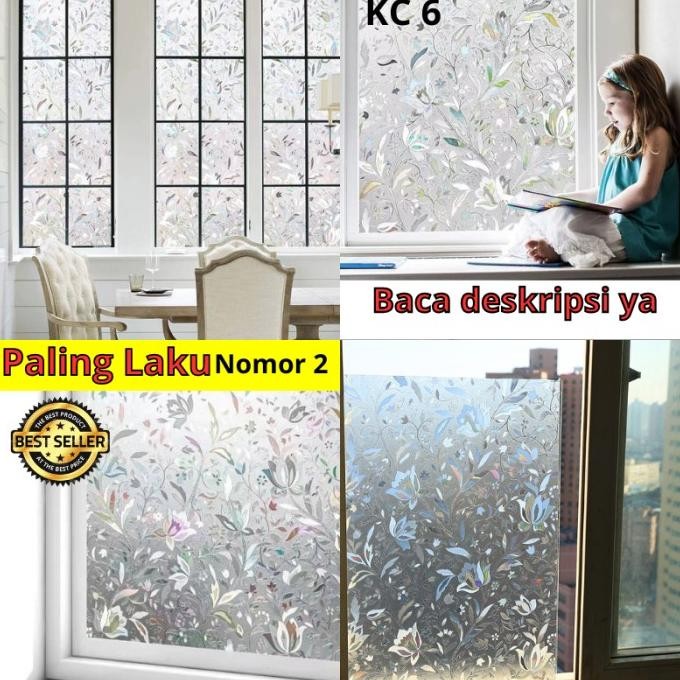 Sticker Stiker Kaca Hologram Diamond Sunblast Kaca Sticker Setiker Wallpaper Pintu Jendela Kaca Buat