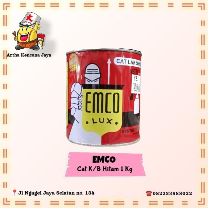 Spesial Emco Cat Kayu Dan Besi Hitam Doff