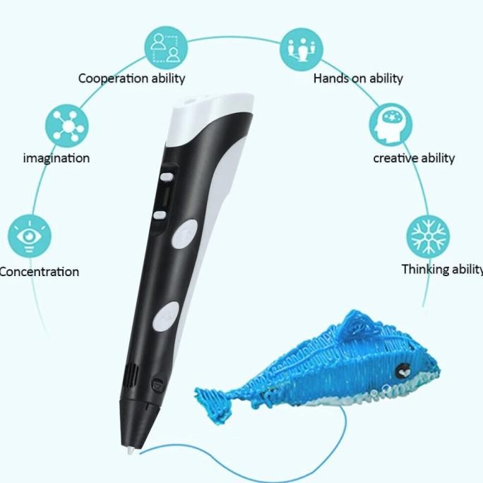 

PULPEN 3D ANAK PRINTING MAGIC DRAWING PEN FILAMENT PENA EDUKASI
