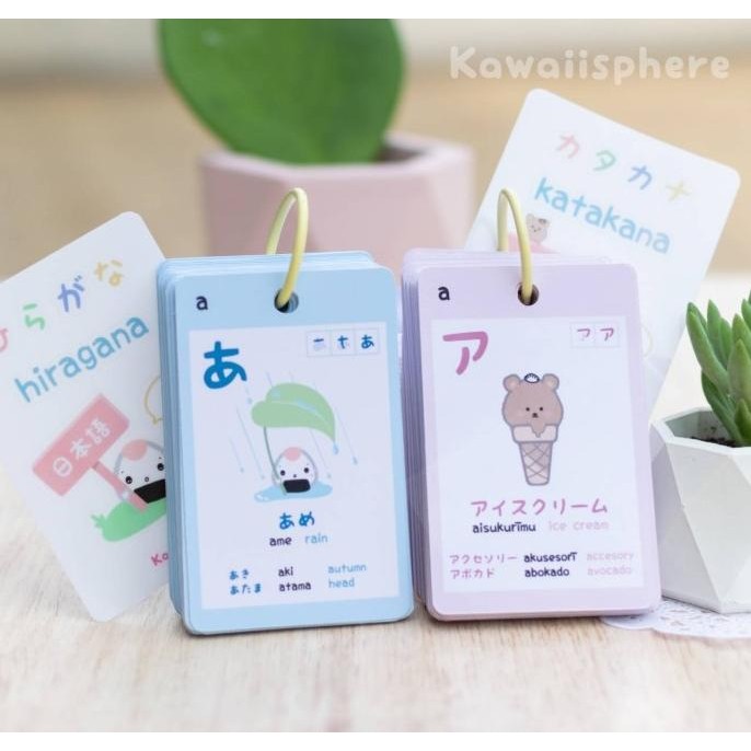 Hiragana / Katakana Flash Card | Learn Japanese Kana | Bahasa Jepang
