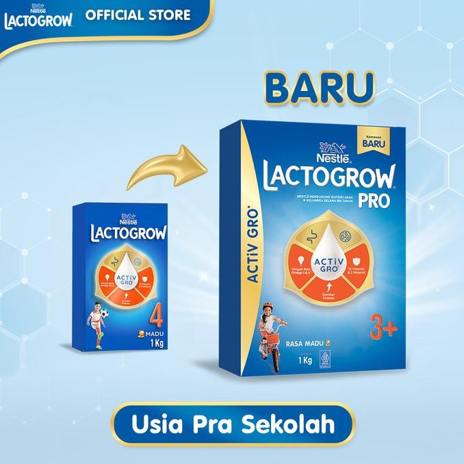 

Nestl Lactogrow 4 Madu Susu Anak 3-5 Tahun Box 1Kg