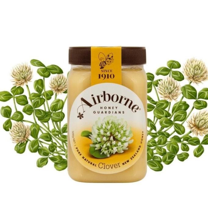 

W2Fit Madu Airborne Clover Honey 500 Gram New Zealand Import Kesehatan