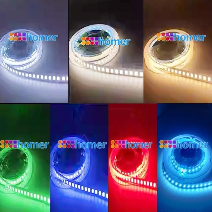 Lampu LED strip pita flexible smd 3528 / 2835 ip33 ip20 ip22 ip33 nonwaterproof 12v 12 volt 5 meter 