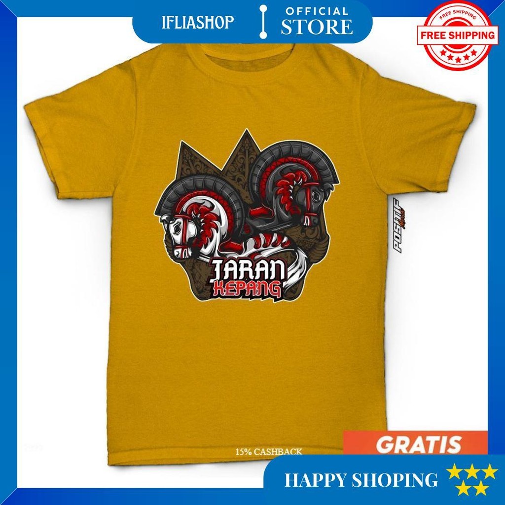 [Promo] Baju Kaos Anak Jaran Kepang Jaranan Bantengan Senterewe Distro Katun