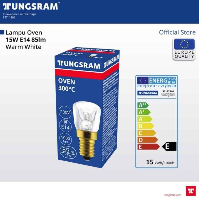 Lampu Oven Tungsram 15W / 25W E14 Tahan Panas 300 Derajat Celcius murah